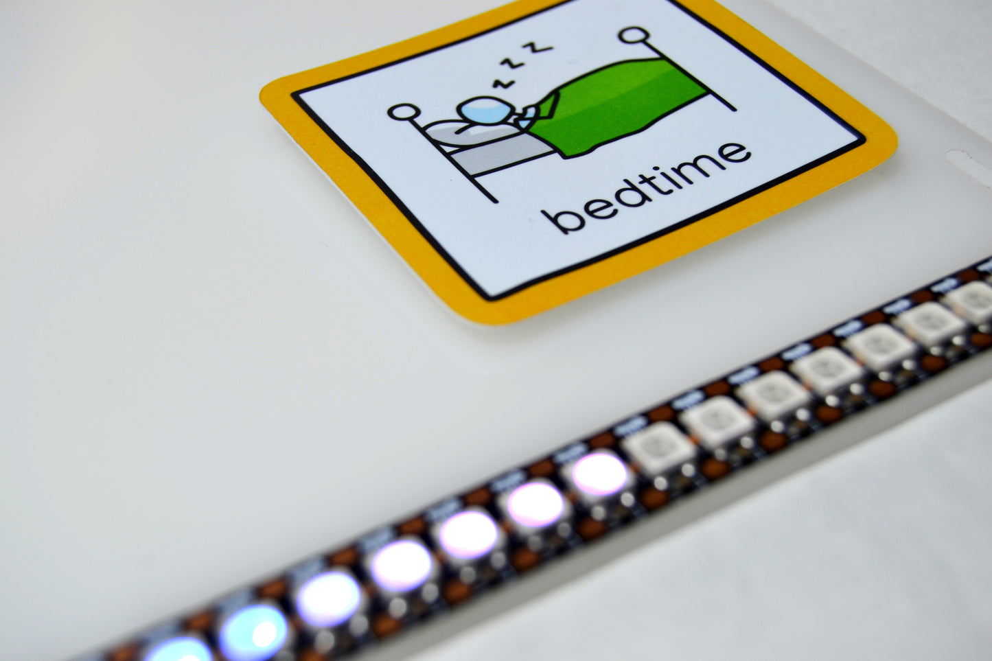 Timeline™ led strip digital hourglass - with whiteboard
