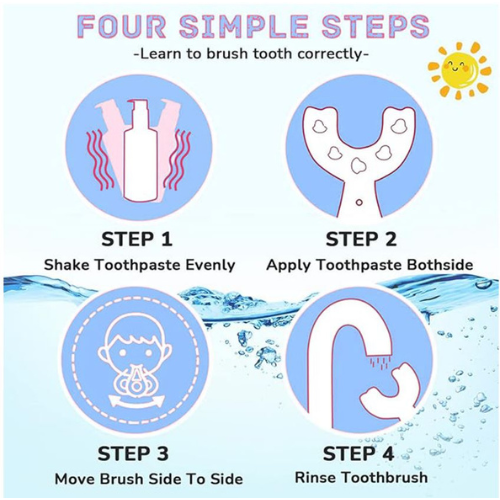 Electric U-Shaped Kiddies Toothbrush