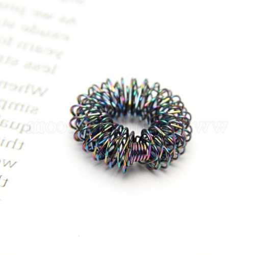 Spiky Finger Rings Rainbow (Pack of 5)