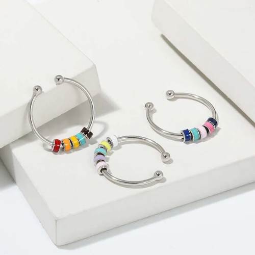 Adjustable Bead Fidget Ring