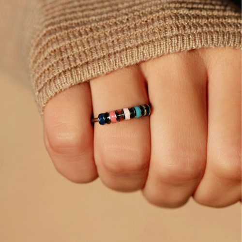Adjustable Bead Fidget Ring