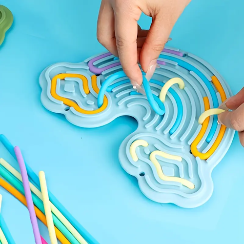 Sensory String Board (Clouds)