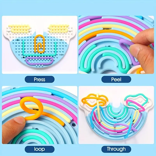 Sensory String Board (Clouds)