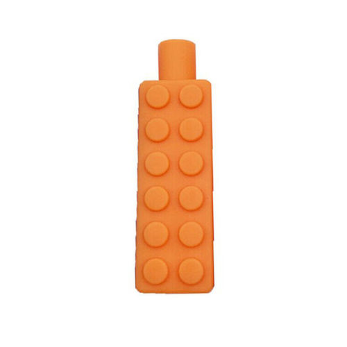 Silicone Chewable Pencil Toppers (Brick)