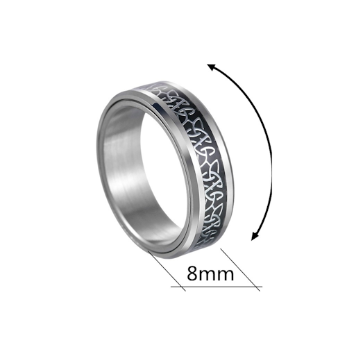 Celtic Runes Spinner Ring