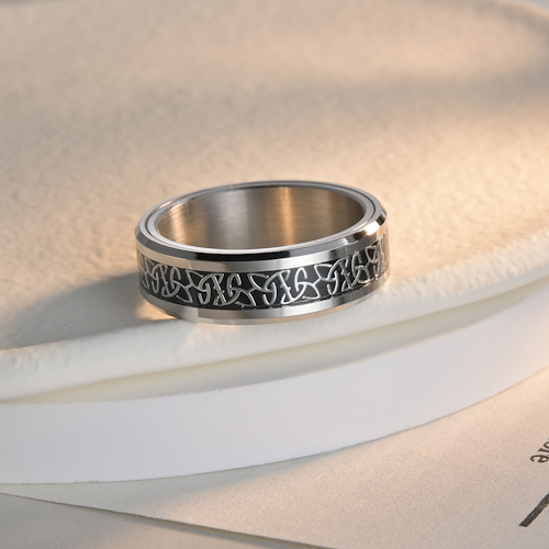 Celtic Runes Spinner Ring