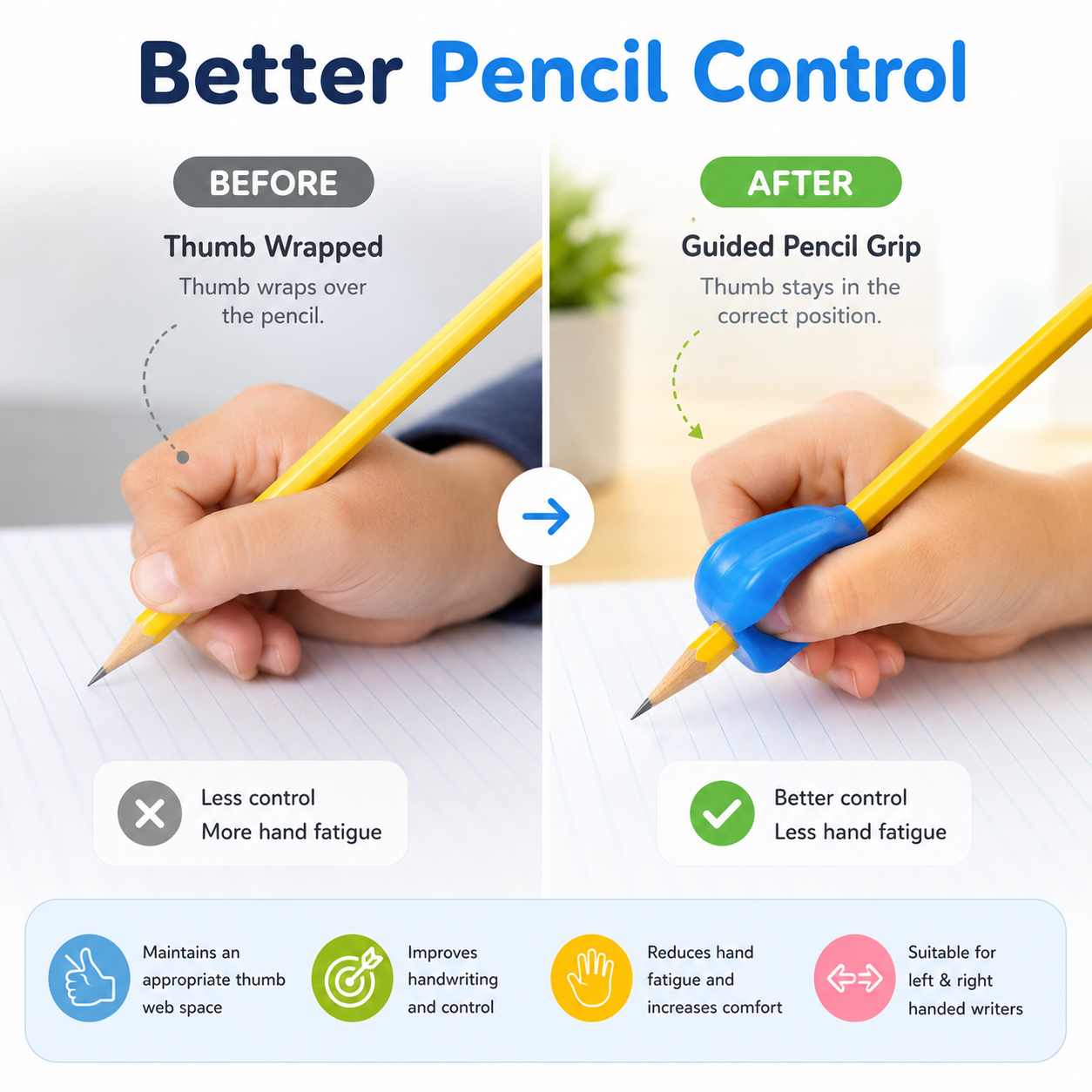 Crossover Pencil Grip
