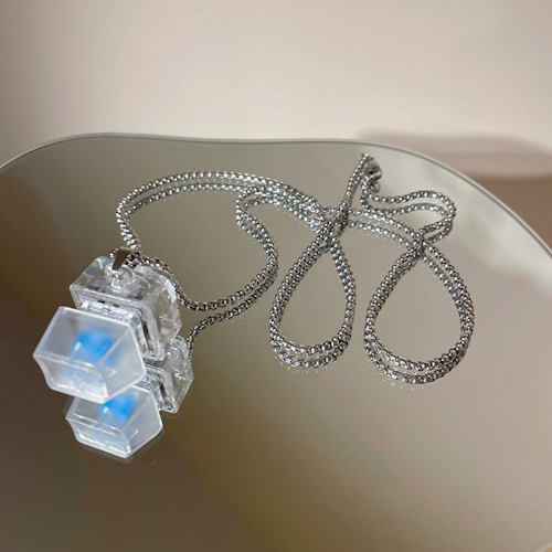 Keyboard Button Necklace