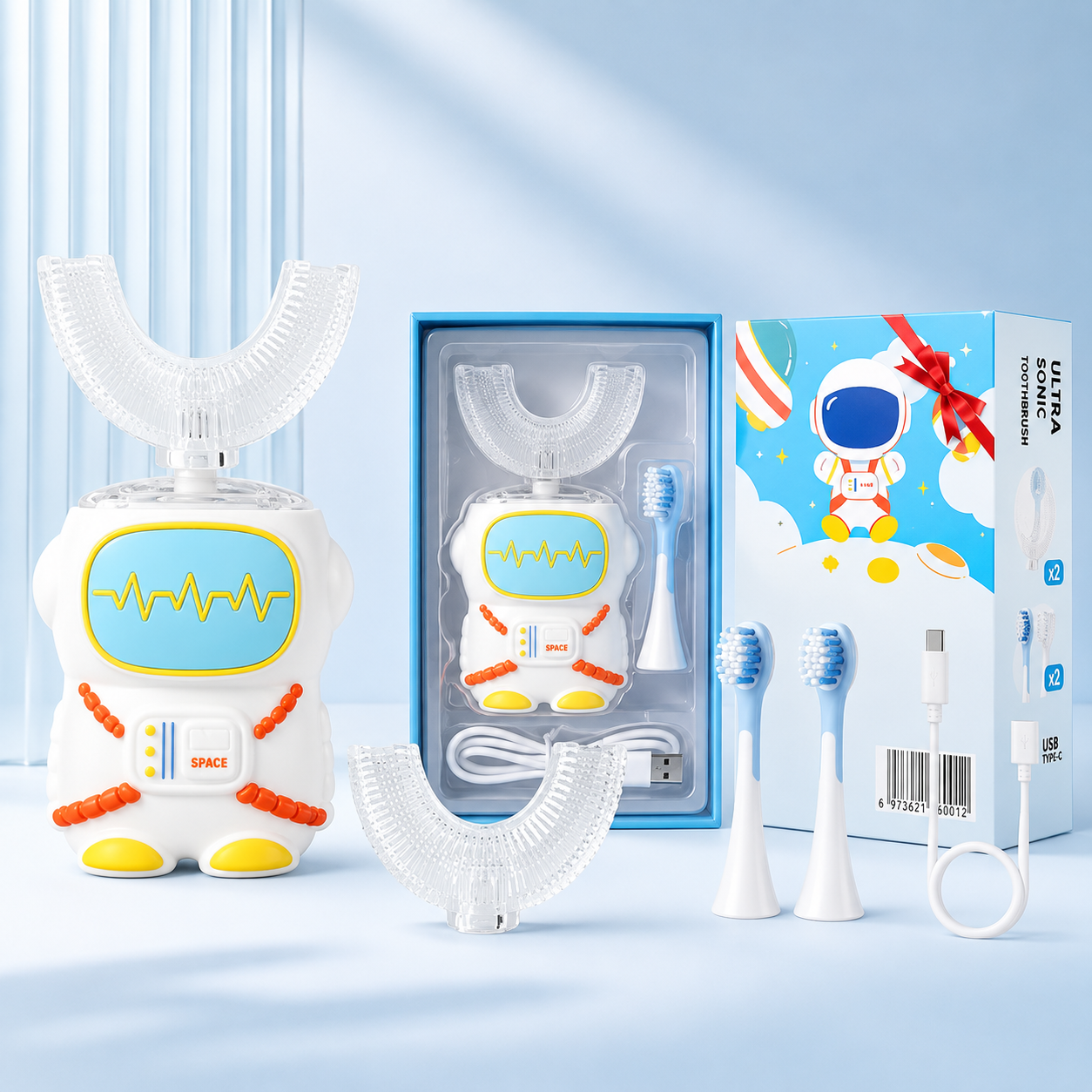 Kids U-Shaped Electric Toothbrush (Astronaut)