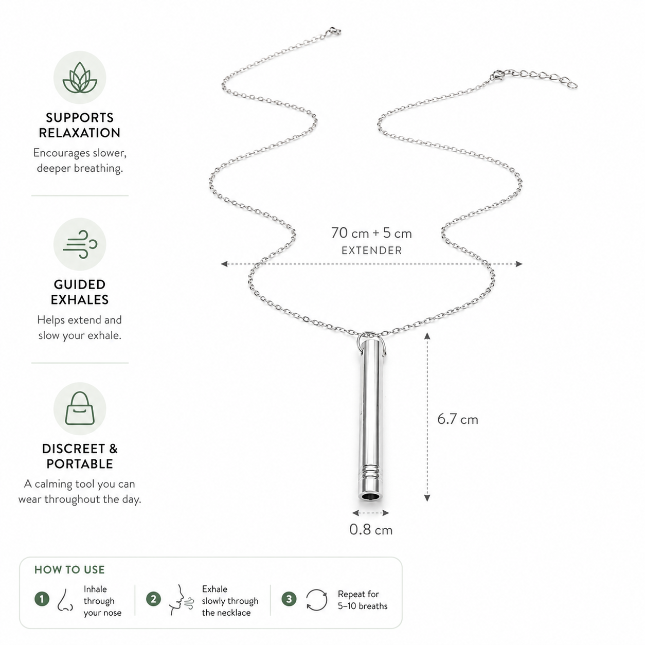 Mindful Breathing Necklace
