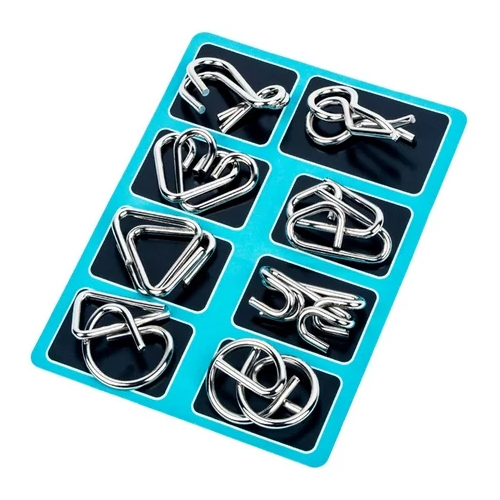 3D Metal Puzzles (Pack of 8)
