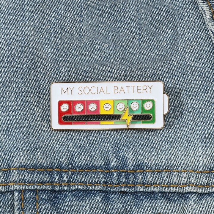 My Social Battery Pin