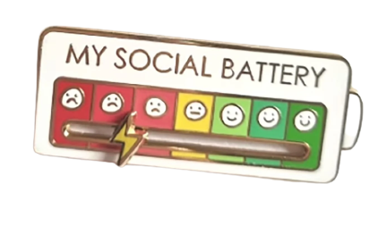 My Social Battery Pin