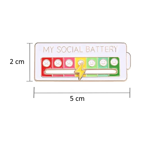 My Social Battery Necklace