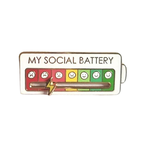 My Social Battery Pin