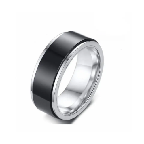 Unisex stainless 2025 steel rings