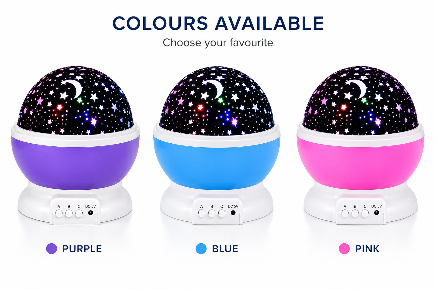 Rotating Star Projector Night Light