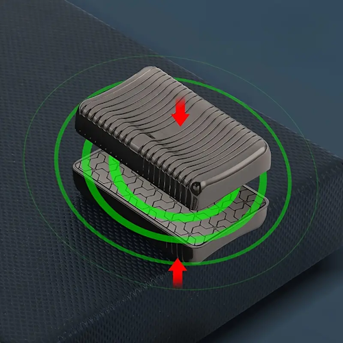 Infinite Metal Fidget Slider (Ribbed)