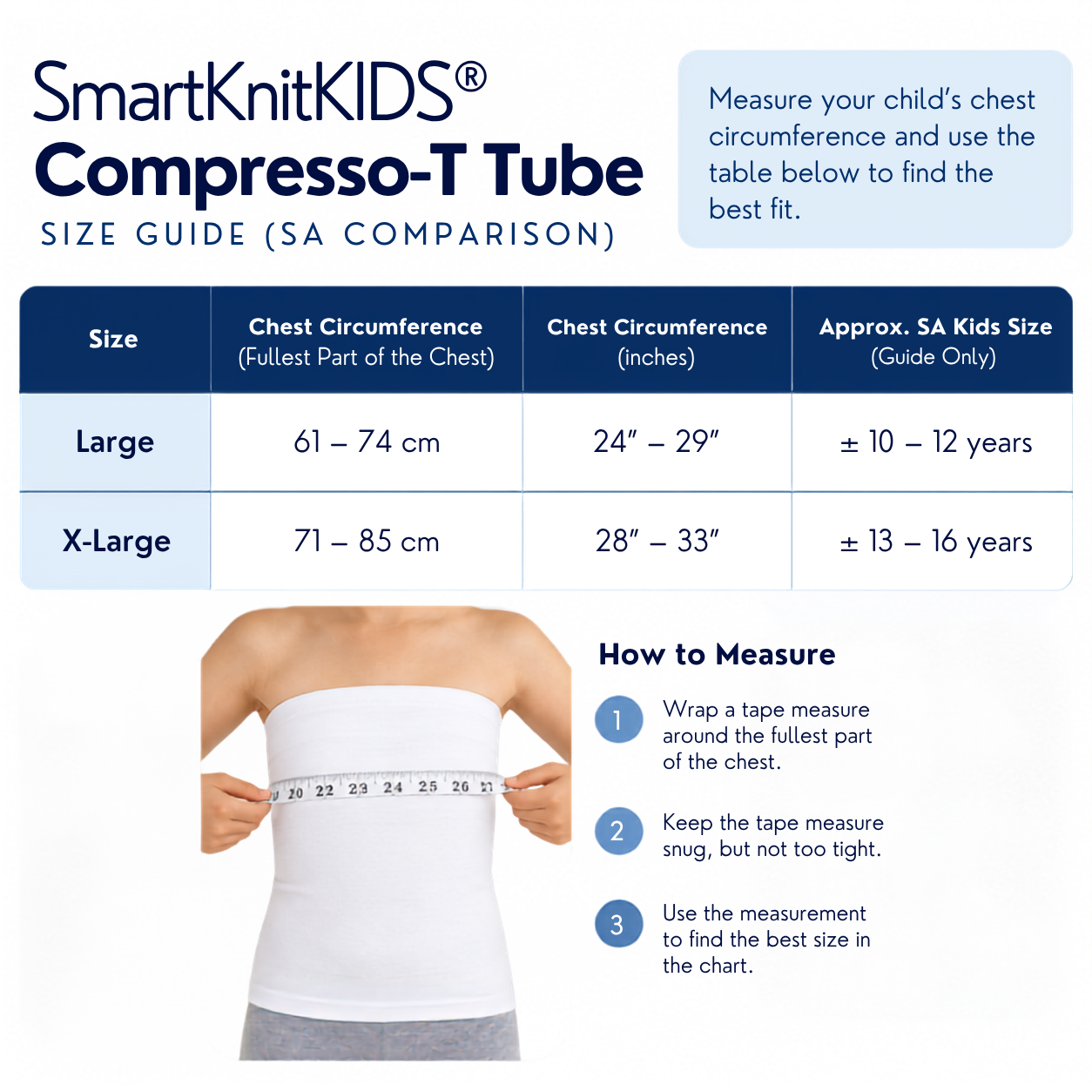 SmartKnitKIDS Compresso-T Tube (White)