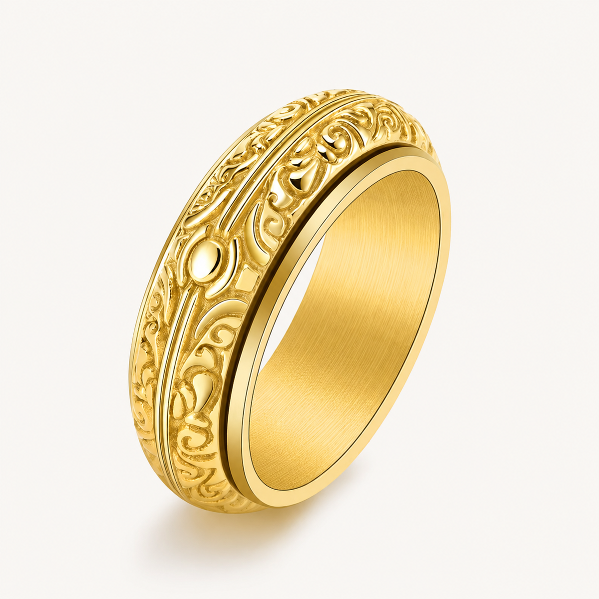 Vintage Engraved Spinner Ring