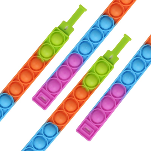 Rainbow Pop It Wrist Band