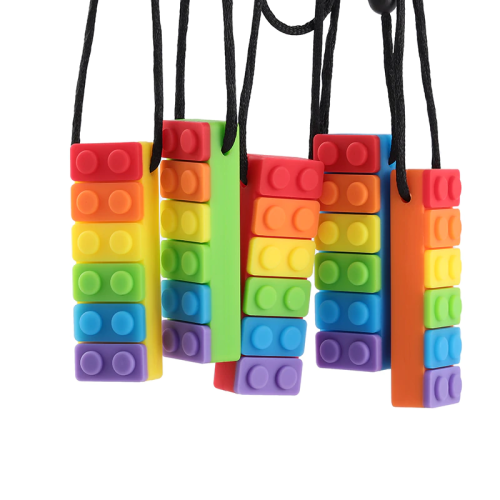 Sensory Chewable Necklace (Rainbow Brick) – Autism Resources South