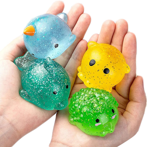 Large Glitter Mochi Squishies (Pack of 2) – Autism Resources South Africa