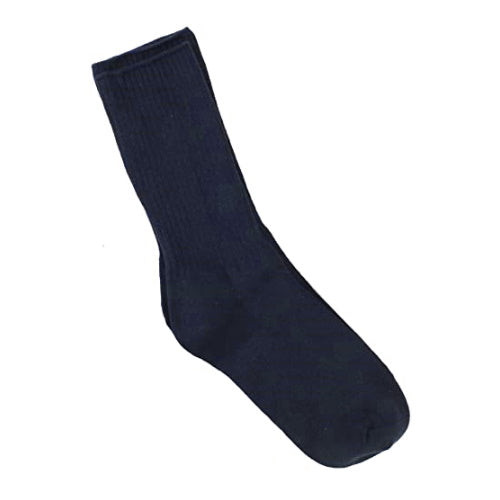 Jefferies Socks Smooth Toe Casual Crew Socks - Navy