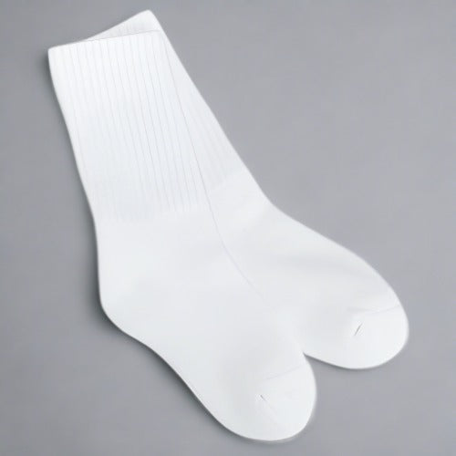 Jefferies Socks Smooth Toe Crew Non-Cushion Socks - White