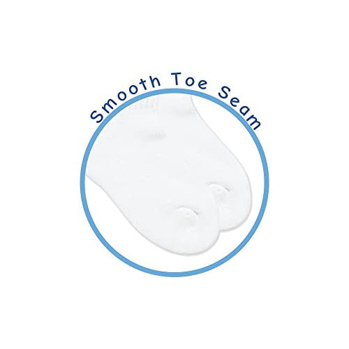 Jefferies Socks Smooth Toe Quarter Non-Cushion Socks - White