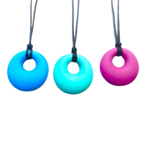 Sensory Chew Necklace (Circle Pendant)