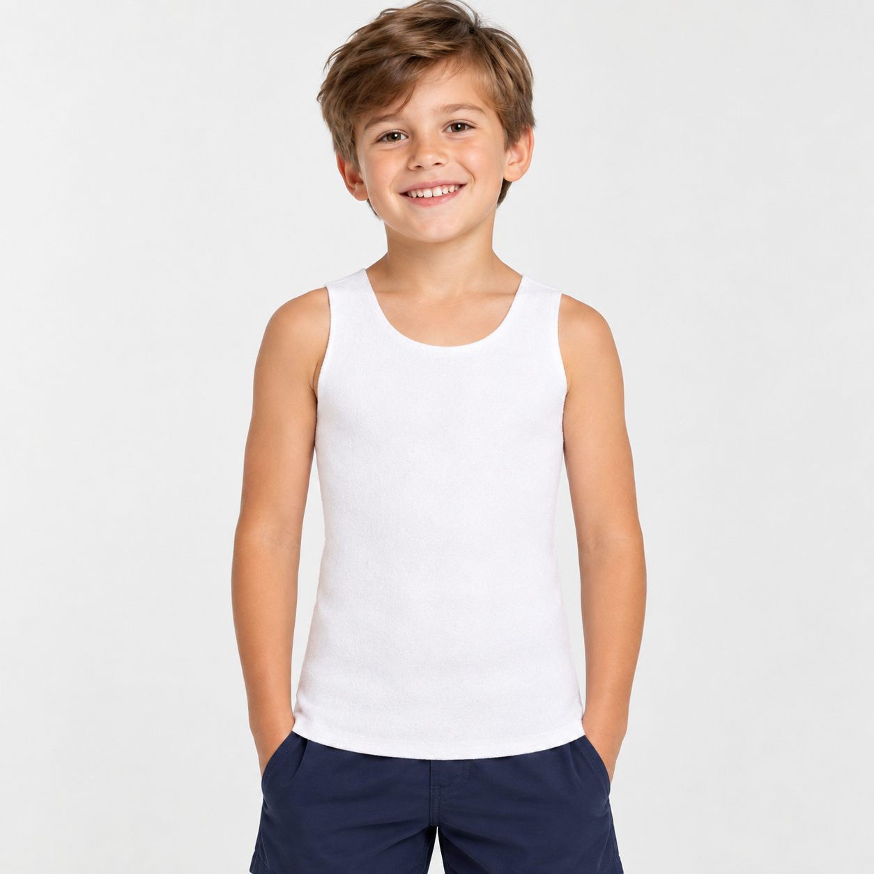 SmartKnitKIDS Compresso-T Vest Medium (White)