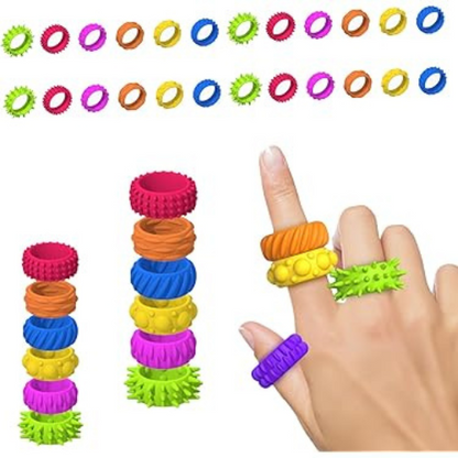 Sensory Fidget Rings (Pack of 6)