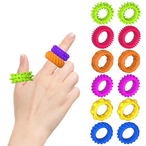 Sensory Fidget Rings (Pack of 6)