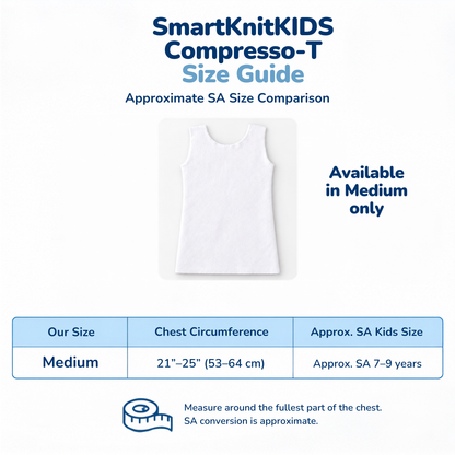 SmartKnitKIDS Compresso-T Vest Medium (White)