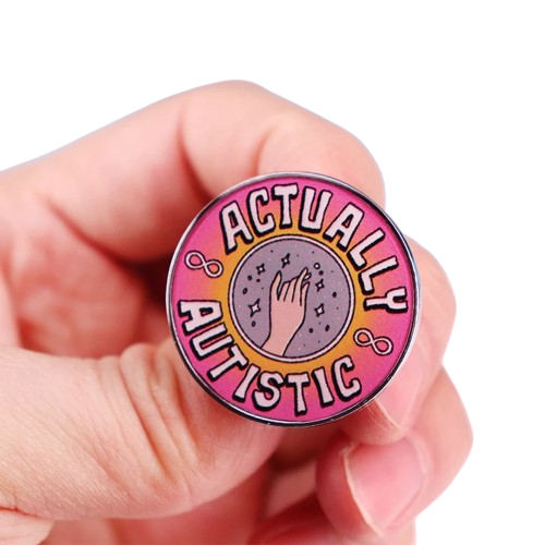 Lapel Pin (Actually Autistic) - Plastic