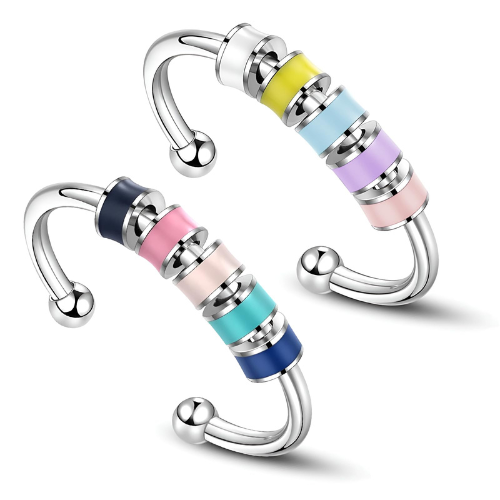 Adjustable Bead Fidget Ring