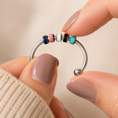 Adjustable Bead Fidget Ring