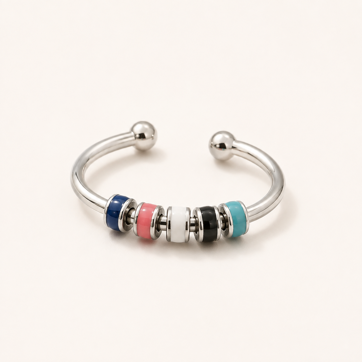 Adjustable Bead Fidget Ring