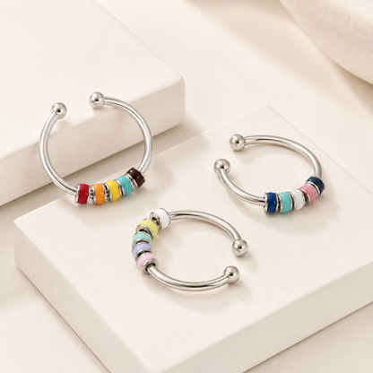 Adjustable Bead Fidget Ring