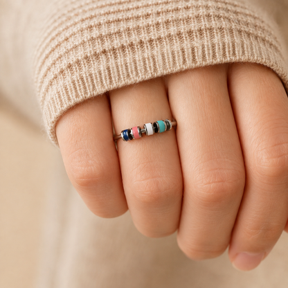 Adjustable Bead Fidget Ring