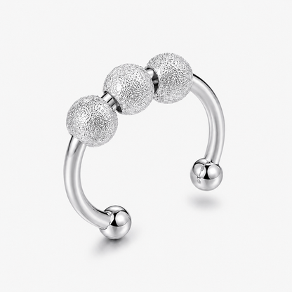 Adjustable Gold/Silver Plated Beaded Ring