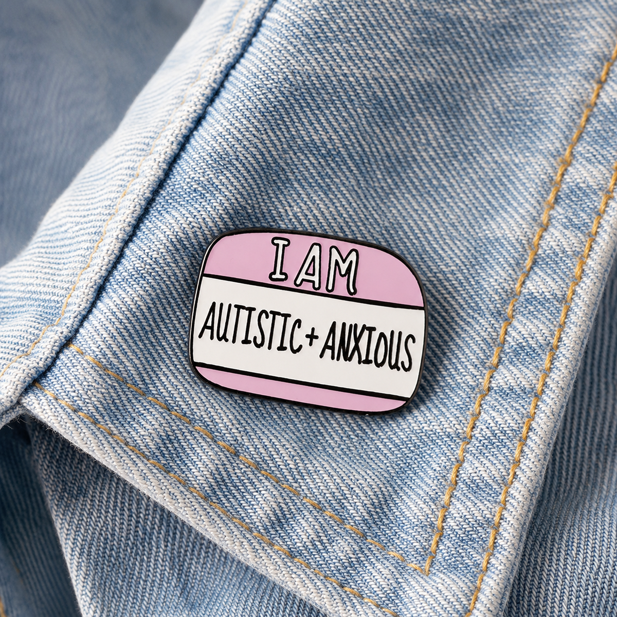Lapel Pin (I am Autistic & Anxious)