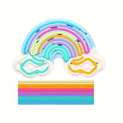 Sensory String Board (Clouds)
