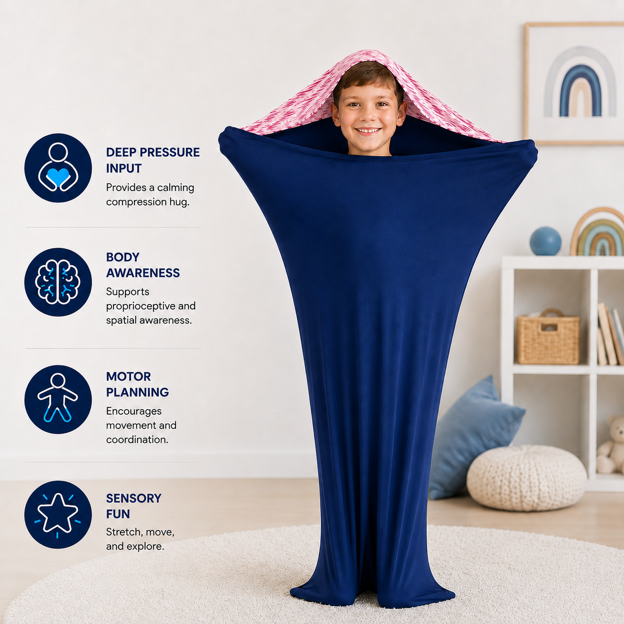 Sensory Body Sock (Pink)