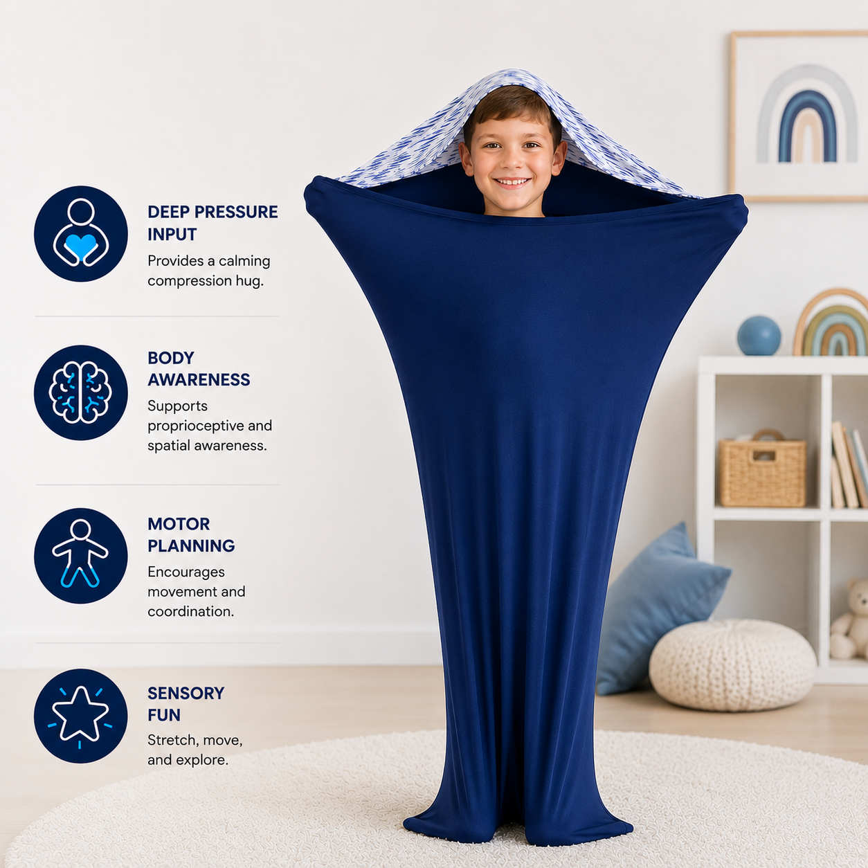 Sensory Body Sock (White)