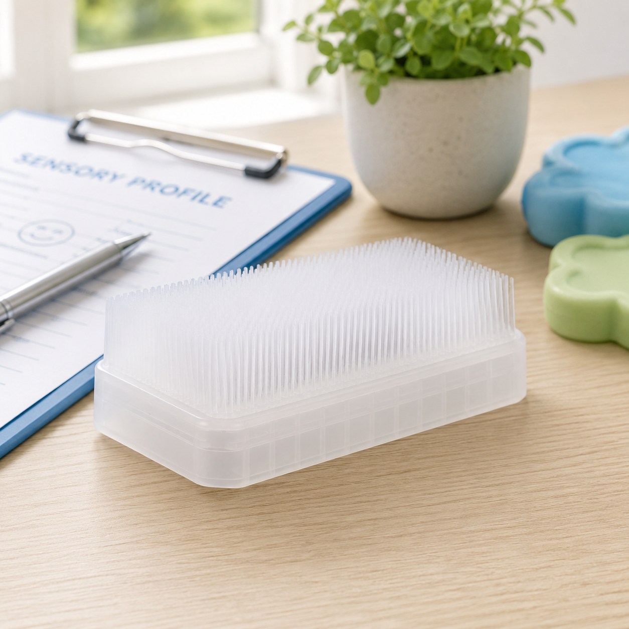 Sensory Therapeutic Brush (White)