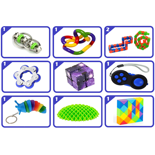 The Fidget Sensory Toy Bundle (10 Piece)