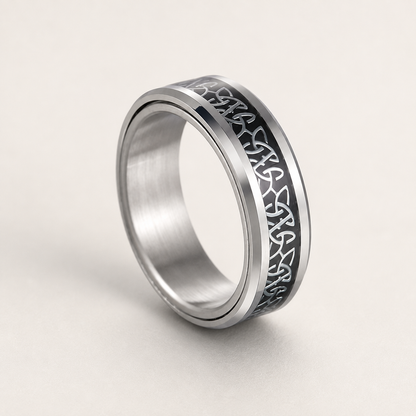 Celtic Runes Spinner Ring