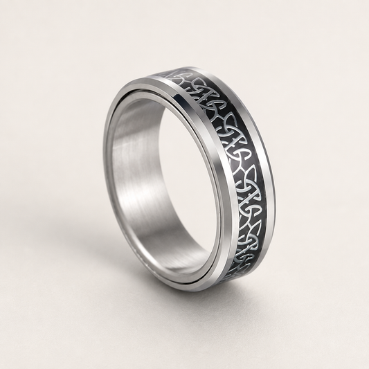 Celtic Runes Spinner Ring